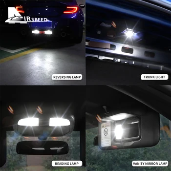 HAVA hızı 9 ADET Araba Işıkları BRZ Toyota GR86 2021 2022 2023 Beyaz LED İç İşık Ters Ampuller Kiti Oto Gövde Sinyal Lambası