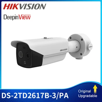 Hikvision Sıcaklık Tarama Termografik Bullet Kamera PoE Termal Görüntü DS-2TD2617B-3 / PA Desteği Sesli Alarm