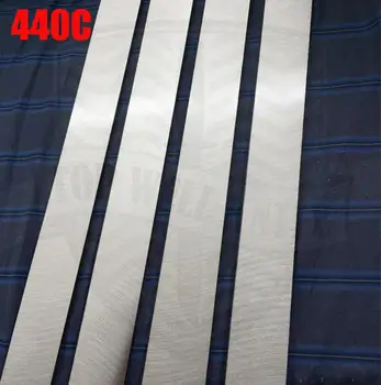 HRC58-60 (ısı) ısıl işlemden sonra 440C paslanmaz çelik plaka çubuk çubuk bıçak DIY bıçak Daha Fazla boyut seçin kesici boş