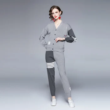 Iki Parçalı Setleri Bayan Kıyafetler Y2k Elbise üst Ve pantolon 2022 Sonbahar Kore Moda Uzun Kollu Giyim Tişörtü 2 parça Setleri