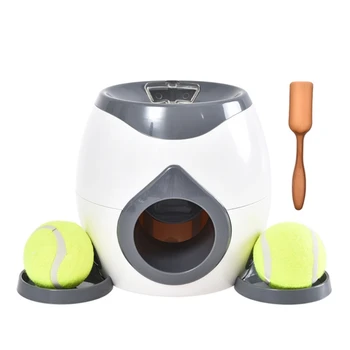 Interaktif evcil hayvan topu Başlatıcısı Oyuncak Köpek Tenis Sızan Gıda ödül makinesi Atıcı Yavaş Besleyici Kediler Yavru Köpek Aksesuarları