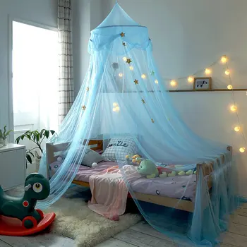 İns Prenses Dome Net Ev Kapılı Tek Tavan Yatak Sivrisinek Perde Çocuk Çadır Ücretsiz Kurulum Katlanabilir Yatak Valance
