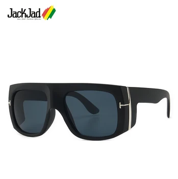 JackJad 2020 Moda Modern Kalkan Tarzı Vintage Güneş Gözlüğü Kadın Erkek T Metal Degrade güneş gözlüğü UV400 Oculos De Sol FT0733