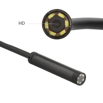 JCWHCAM 7mm Odak Kamera Lens 1 M / 1.5 M / 2 M/3.5 M / 5 M Su Geçirmez 6 LED Android Endoskop Mini USB kablosu Endoskop Muayene Kamera