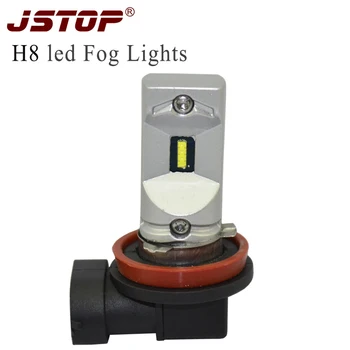 JSTOP Led sis H8 ışıkları 7.5 W 1860SMD H8 canbus ampuller led 12 - 24VAC 6000 K beyaz OTO 450-500LM led araba sis lambaları dış ışıklar
