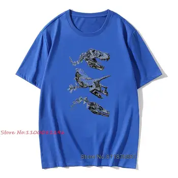 Jurassic Çiçek Tasarım T shirt Erkek Harajuku erkek Üstleri Erkek Serin Dinozor baskı t-shirt hipster üstleri Kısa kollu 2020 Yeni