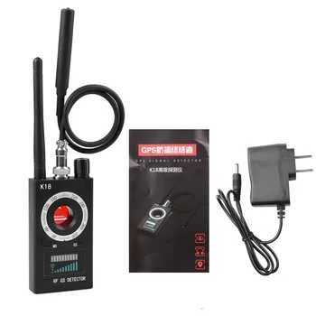 K18 1 MHz-6.5 GHz Çok fonksiyonlu Anti-casus dedektör kamerası GSM Ses Hata Bulucu GPS Sinyal lens RF Tracker Algılama kablosuz kamera
