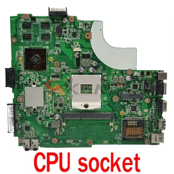 K43L Anakart HM65 ASUS X44H X84H K84L K43L K43LY Orijinal Laptop Anakart Anakart K43L REV 5.0 W / I3 CPU