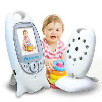Kablosuz Video bebek izleme monitörü 2.0 inç Renkli Güvenlik Kamera 2 Yönlü Konuşma Gece Görüş IR LED Sıcaklık Izleme 8 Ninni