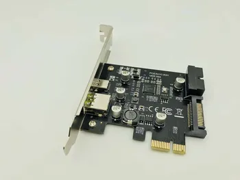 Kartlara ekle USB Genişleme Kartı PCIE Sata / Kart PCIE USB Adaptörü USB3 PCIE USB 3.1 PCI-E USB-C 2.4 A Bilgisayar Genişleme Kartları Yeni
