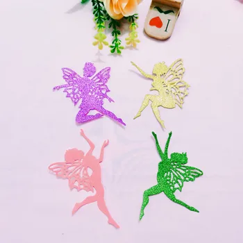 Kelebek peri Metal Kesme Ölür DIY Scrapbooking Albümü Kağıt Kartları Dekoratif El Sanatları Kabartma Kalıp Kesim