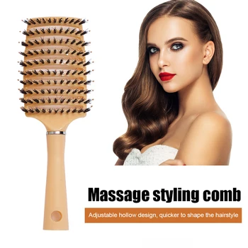 Kızlar saç derisi masaj tarak saç fırçası kıl kadınlar ıslak kıvırcık saç Detangle fırça Salon kuaförlük şekillendirici araçları