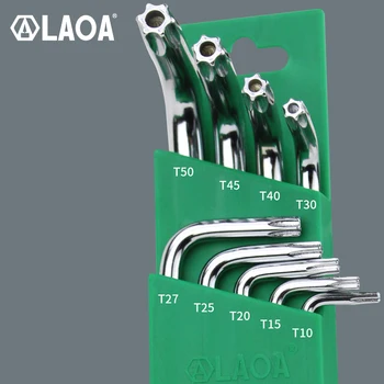 LAOA Torx allen anahtarı Tornavida Yıldız Anahtarı İç Spline Orta Delik Anahtarı Seti El Aleti