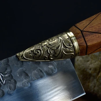 Longquan hayalet yazar küçük bir mutfak bıçağı ile hafif el dövme ve dilimleme bıçağı kenar mutfak bıçağı retro mutfak bıçağı