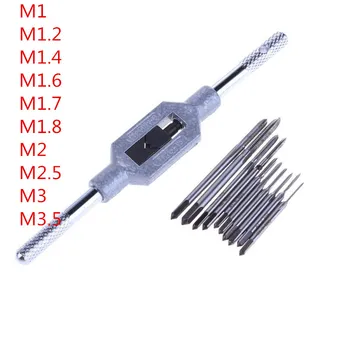 M1~ M3. 5 İzle Mini Dokunun Matkap Ucu Metrik Konu Seti Vida Dokunarak Tel Diş Aracı