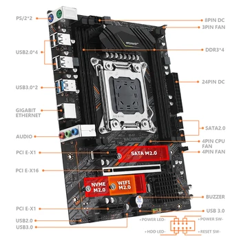 Makinist E5 G7 B85 LGA 2011-3 Anakart Kiti Seti XEON E5 2666 V3 CPU İşlemci + DDR3 8GB (2 adet x 4gb) 1333MHz RAM Bellek