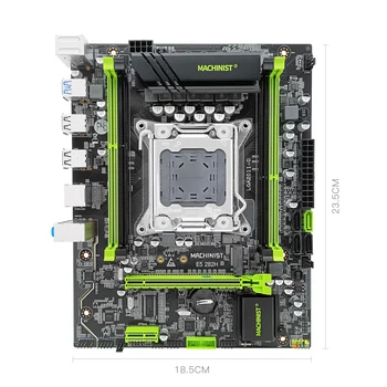 Makinist X79 Anakart Combo Xeon E5 2650 V2 LGA 2011 CPU ve DDR3 8GB RAM Bellek Seti Kiti NVME / SATA M. 2 E5 V2. 82