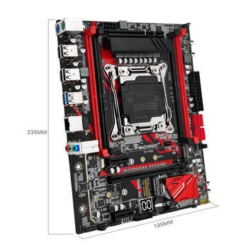 MAKİNİST RS9 LGA 2011-3 Anakart seti Xeon E5 2683 V3 CPU İşlemci + DDR4 2 * 8GB Bellek combo NVME / SATA M. 2