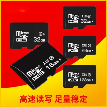 Mikro TF Hafıza Kartı 128M 256MB 1GB 2GB 4GB 8GB 16GB 32GB Flash Sürücü Bellek SD Kart Akıllı Telefon İzleme Sürüş Kaydedici