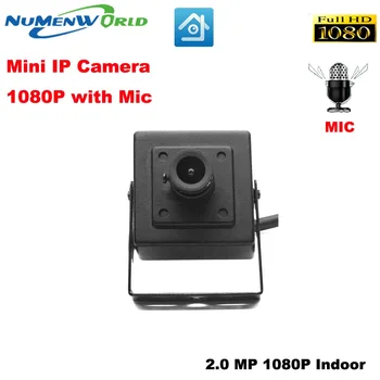 Mini IP kamera 1080 P 2.0 MP 2.8 mm geniş lens ile HD ağ kamerası dahili mikrofon CCTV Güvenlik Video kamera Kapalı kullanım için