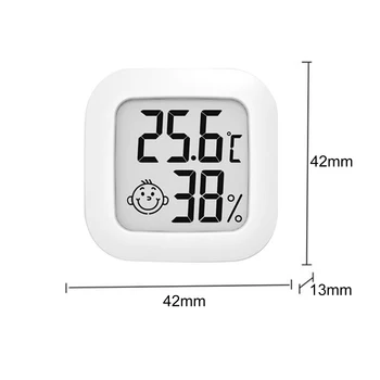 Mini LCD Dijital Termometre Higrometre Açık Kapalı Oda Elektronik Sıcaklık Nem Ölçer Sensörü Ölçer Hava İstasyonu