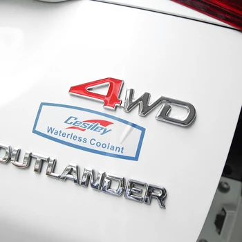 Mitsubishi Outlander 2013-2021 için araba etiketleme Eclipse Cross 4wd dört tekerlekten çekiş logosu Pajero V97V93V87V73 modifikasyonu