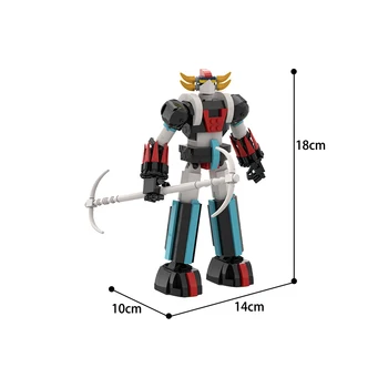 MOC Dıy-GOLDORAKeds-Mecha Robot Serisi Şekil Oluşturucu Dekorasyon Mini Modeli Yapı Taşı Tuğla Çocuk Oyuncakları Hediyeler