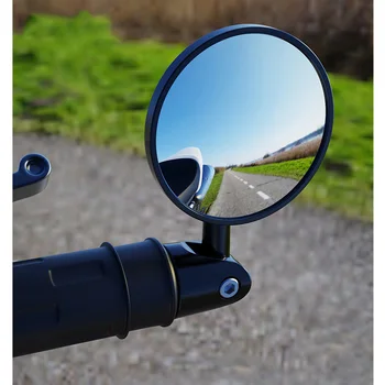 Motosiklet Dikiz Gidon Düzlem Dışbükey Ayna Motosiklet Bisiklet gidon Yan Arka Dikiz Aynaları açı ayarlanabilir