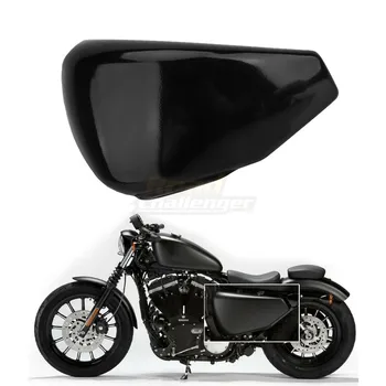 Motosiklet Siyah Sol Yan Pil Kapağı İçin Harley Sportster XL Demir 883 1200 Özel Kırk Sekiz 2004-2013