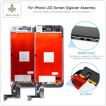 Mükemmel 3D Dokunmatik Sınıf AAA+ Pantall İçin iPhone 7 LCD 4.7 inç Ekran Diaplay LCD Dokunmatik Pantalla Yüksek Renk Gamı İçin iPhone 7 P