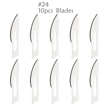 No. 24 cerrahi bıçak, keskin bıçak, maket bıçağı, paslanmaz çelik bıçak, gravür bıçağı, metal bıçak
