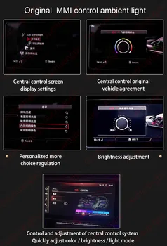 Ouchuangbo ortam ışığı Audi A6 C7 S7 S6 A7 RS6 RS7 2013-2018 iç aydınlatma pano led atmosfer lambası 256 renk
