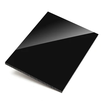 Parlak Siyah plastik Levha akrilik panel organik cam polimetil metakrilat 1mm 2mm 3mm 4mm kalınlık 100*100mm