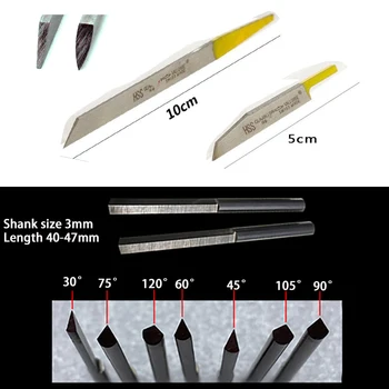 Pnömatik Oyma Bıçakları Takı Gravür Bıçak Tungsten Çelik Graver Takı Gravür Araçları darbe kesme