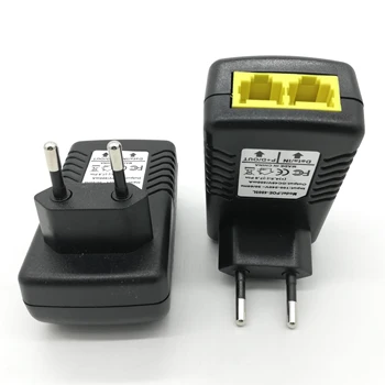 POE enjektörü AC240V to DC48V 0.5 A POE Adaptörü Power Over Ethernet POE Anahtarı Güç Kaynağı AB / İNGİLTERE / ABD Plug Ağ IP Kamera için