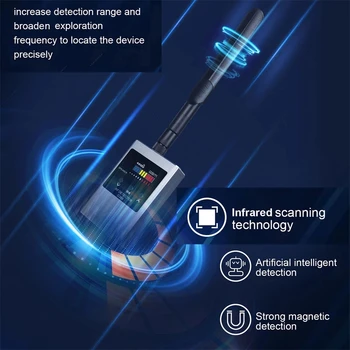 RF sinyal dedektörü Wifi Gizli Kamera Bulucu Anti-Casus Dinleme Süpürgesi cep telefonu Böcek Kablosuz Dinleme Cihazı GPS İzci
