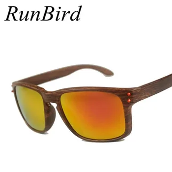 RunBird 2017 Marka Moda Ahşap Güneş Gözlüğü Marka Tasarımcısı Ahşap Gözlük Kadın Gözlük güneş gözlüğü Erkekler Için R048