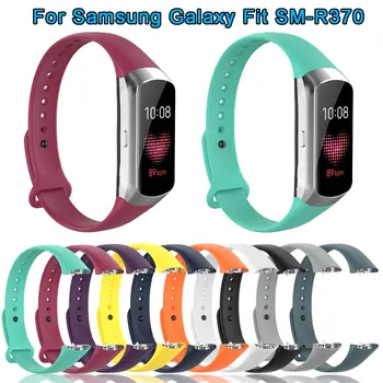 Samsung Galaxy Fit İçin kayış SM-R370 Silikon Smartwatch Spor Watchband Bilezik Bilek Bandı Kemer Aksesuarları