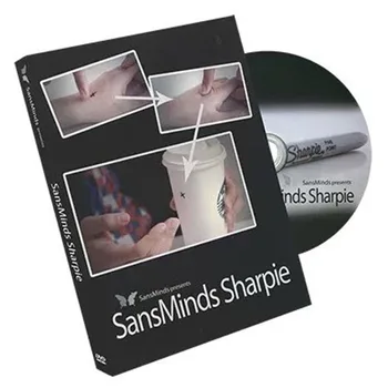 SansMinds Sharpie (DVD + HİLE) sihirli Hileler Hareketli Çizim Tasarım Her Yerde Magia Sihirbaz Yakın Sokak Sahne Mentalism Eğlenceli