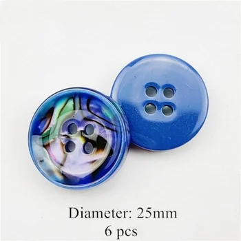 Sedefli Glitter Yuvarlak Reçine Düğmeler 4 Delik 11mm/25mm Dikiş Aksesuarları Mont Takım Elbise Dekoratif Düğme El Yapımı DIY