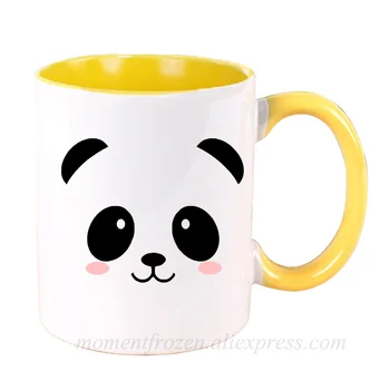 Sevimli Panda Fincan Kız Arkadaşı Kahve Kupa Kakao Çay Mugen Sevgililer Hediye Ev Çıkartması Süt Sofra Coffeeware Teaware Bira Drinkware