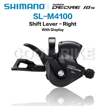SHIMANO DEORE SL M4100 Değiştiren 10s MTB bisiklet bisiklet shifters SL-M4100 Sağ ve sol Değiştiren 2 / 3x10-Speed MTB Vites Kolları
