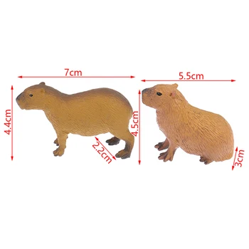 Simülasyon Sevimli Vahşi Hayvanlar Modeli Figürler Capybara Aksiyon Figürü çocuk Koleksiyonu Oyuncak Hediye Bahçe Ev Dekorasyon İçin