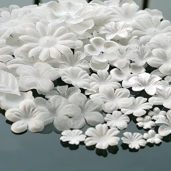 Siyah Pembe Mavi Fildişi Mor DIY El Yapımı 3D Çiçek düğün elbisesi Malzemeler Pirografik Eugen İplik Şapkalar Malzemeleri RS2365