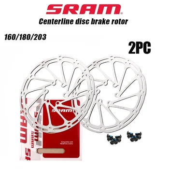 SRAM Bisiklet fren rotoru Merkez Hattı 160mm 180mm 203mm Paslanmaz Çelik Hidrolik Disk MTB Yol Elektrikli Scooter Parçaları