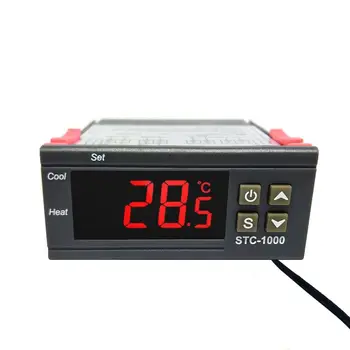 STC-1000 STC-3008 STC-3018 STC-3028 LED Dijital sıcaklık kontrol cihazı Termostat Termoregülatör Kuluçka 12V 24V 110V 220V