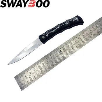 Swayboo Yeni Açık Maket Bıçağı Cep Survival Taktik Kamp Paslanmaz Çelik ABS Kolu Katlanır Soyma Bıçağı EDC Aracı