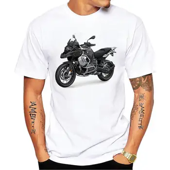 Sürücü Klasik R1250 GS Macera GS Motosiklet Tasarım T-Shirt Yeni Erkek Kısa Kollu Beyaz Casual Tops Moto Spor GS Erkek Tees