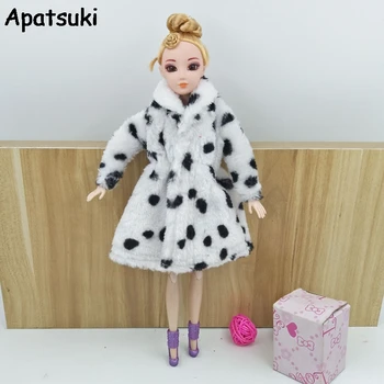 Süt İnek Moda oyuncak bebek giysileri barbie bebek Kıyafetler kışlık kıyafet Giyim Bebek Elbise 1/6 BJD Bebek Aksesuarları Çocuk Oyuncak