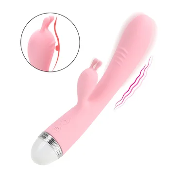 Tavşan Vibratörler g-spot Masaj Yapay Penis Vibratör Vajina Klitoris Stimülatörü 10 Hızları Kadın mastürbasyon için seks oyuncakları Kadınlar İçin